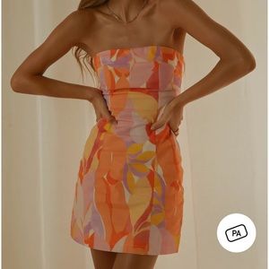 NWOT Printed mini tube dress